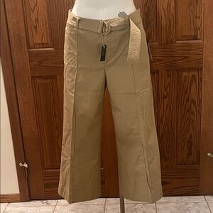 NWT Lauren Ralph Lauren cropped wide leg pant 10